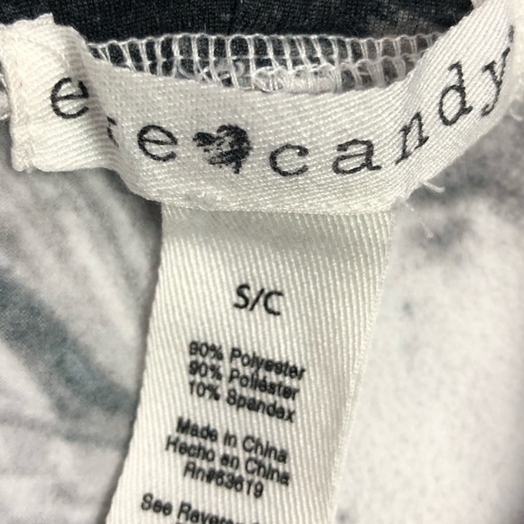 Eye candy leggings black gray white swirl design small - Picture 4 of 7